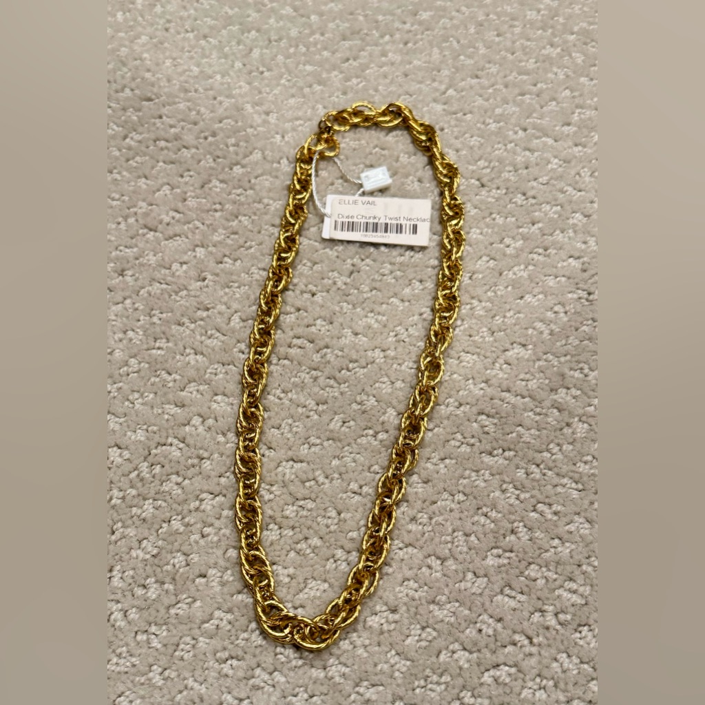 Nwt Ellie Vail Dixie Chunky Twist Necklace Nwt